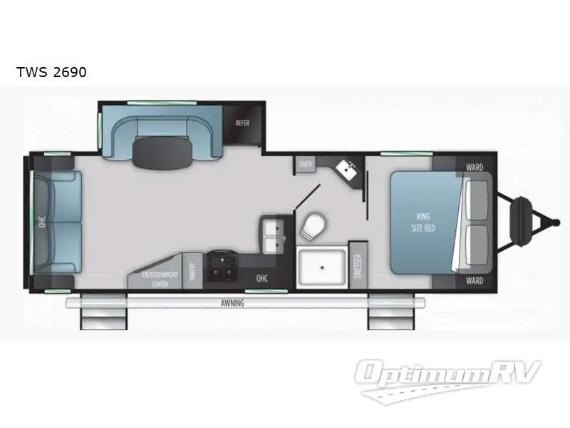 2022 Cruiser Twilight Signature TWS 2690 RV Floorplan Photo