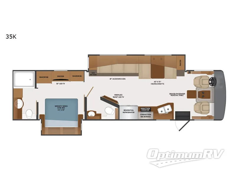 2019 Fleetwood Southwind 35K RV Floorplan Photo