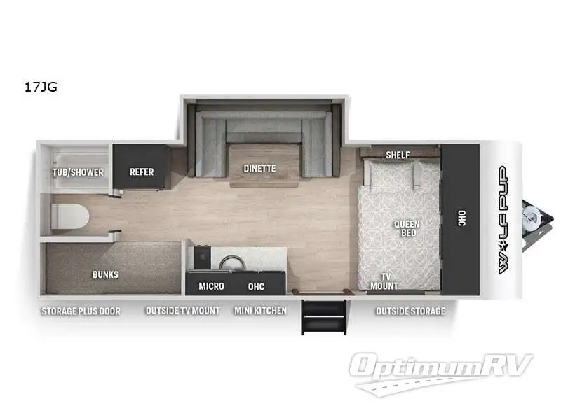 2021 Forest River Cherokee Cascade 17JG Floorplan Photo