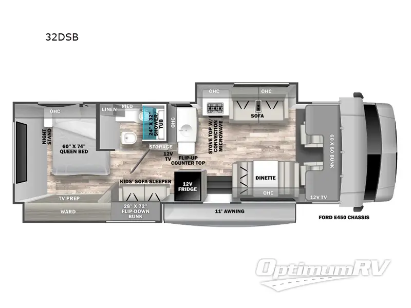 2024 Forest River Solera 32DSB RV Floorplan Photo