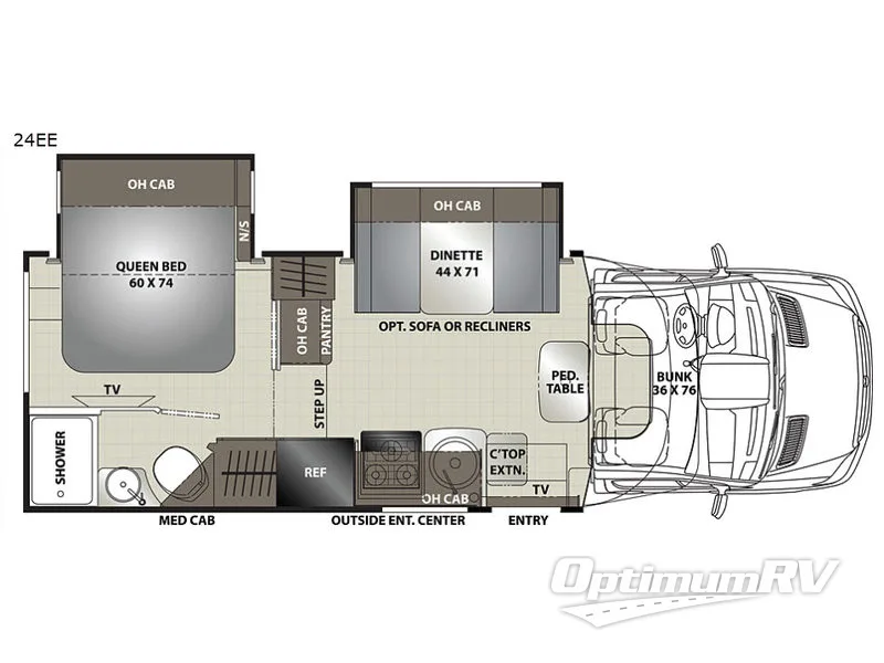 2020 Coachmen Prism Elite 24EE RV Floorplan Photo