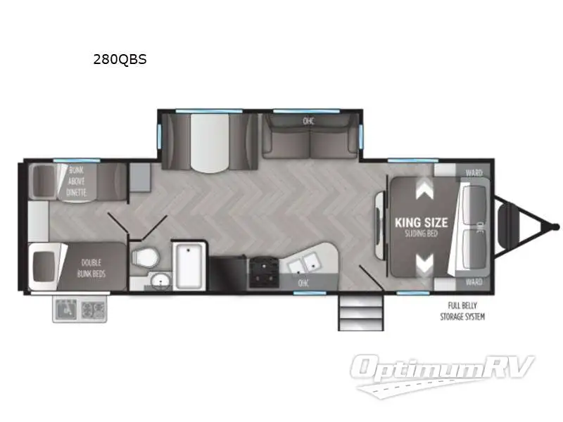 2021 Cruiser Shadow Cruiser 280QBS RV Floorplan Photo