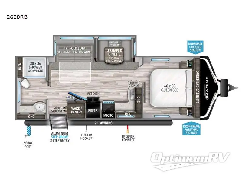 2022 Grand Design Imagine 2600RB RV Floorplan Photo