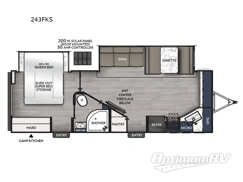 2024 Coachmen Apex Ultra-Lite 243FKS RV Floorplan Photo