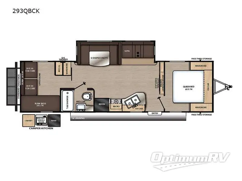 2023 Coachmen Catalina Legacy 293QBCK RV Floorplan Photo