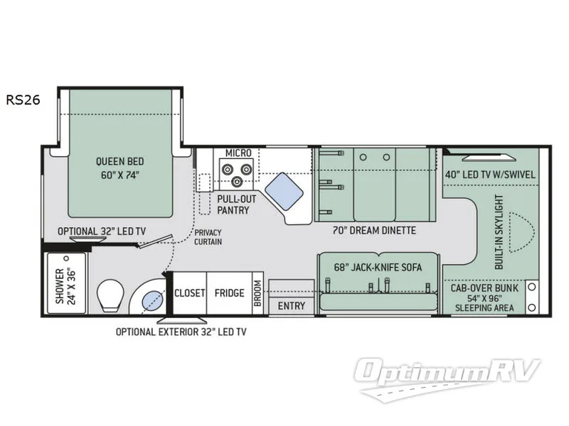 2017 Thor Quantum RS26 RV Floorplan Photo