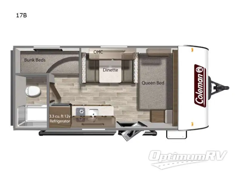 2024 Dutchmen Coleman 17B Floorplan Photo