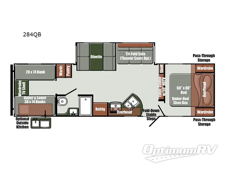 2023 Gulf Stream Envision 284QB RV Floorplan Photo