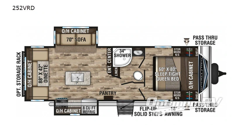 2020 Venture SportTrek 252VRD RV Floorplan Photo