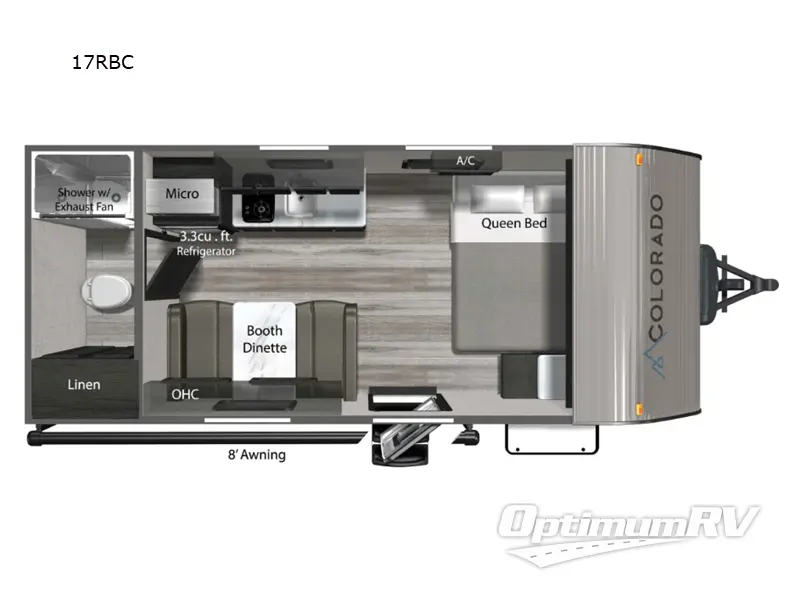 2024 Dutchmen Colorado 17RBC Floorplan Photo