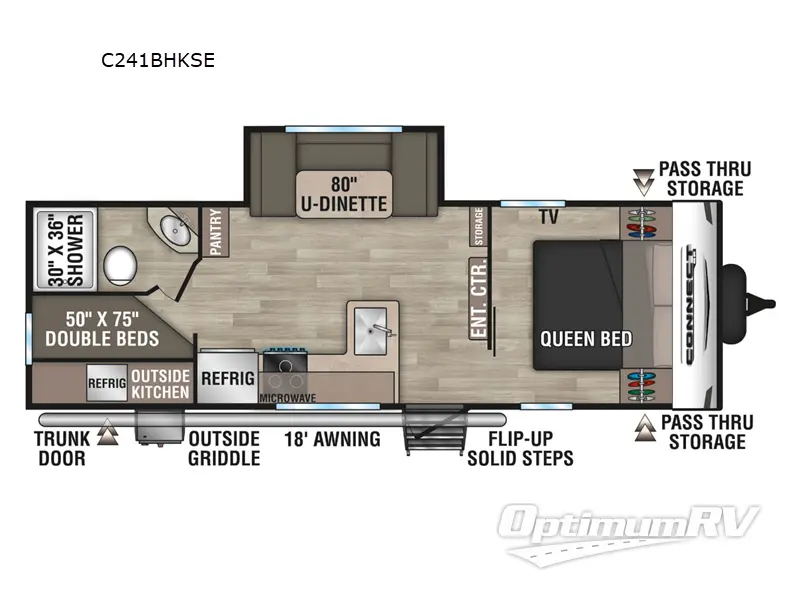 2025 KZ Connect SE C241BHKSE RV Floorplan Photo