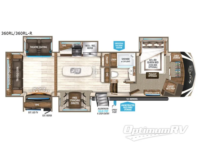 2017 Grand Design Solitude 360RL RV Floorplan Photo