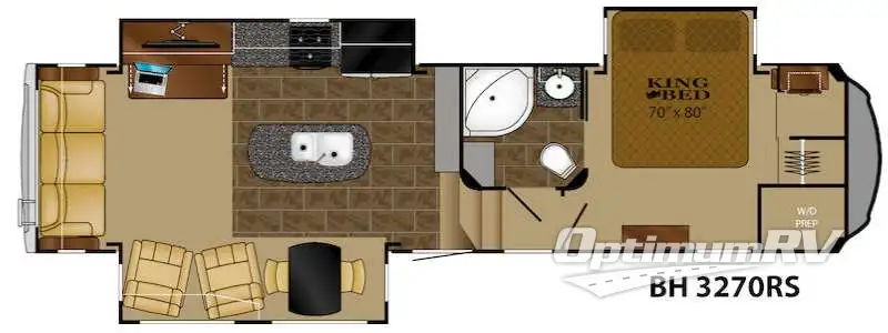 2016 Heartland Bighorn 3270RS RV Floorplan Photo