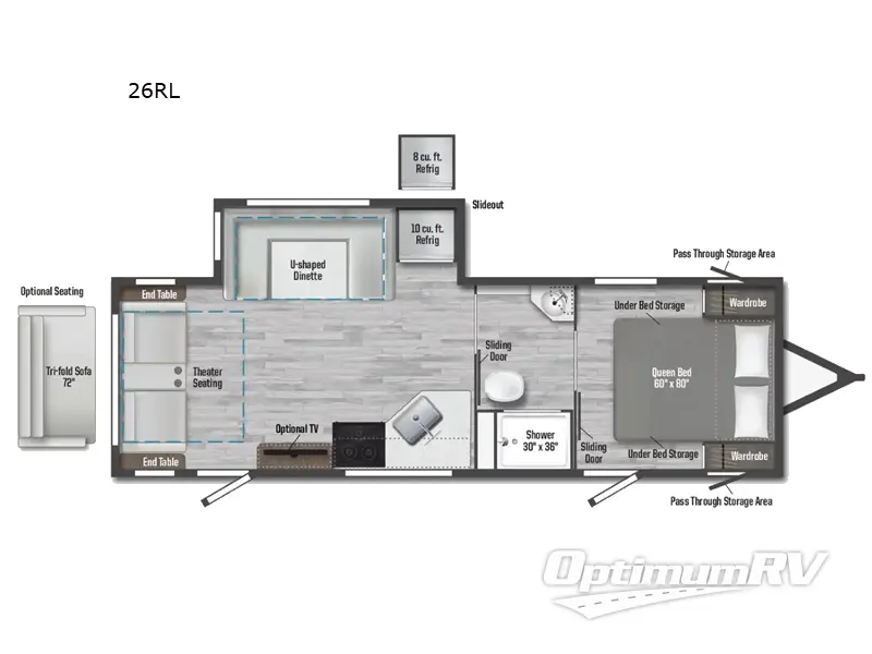 2025 Winnebago Access 26RL RV Floorplan Photo