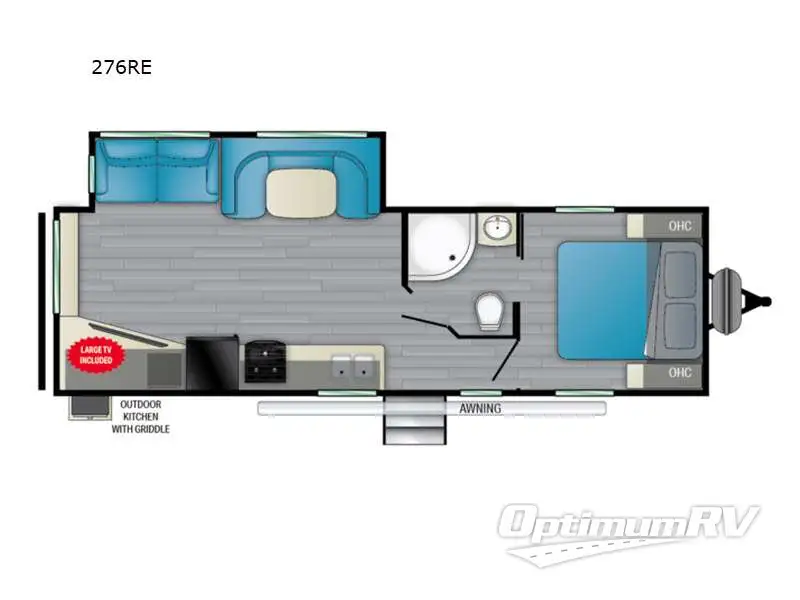 2022 Heartland Prowler 276RE RV Floorplan Photo