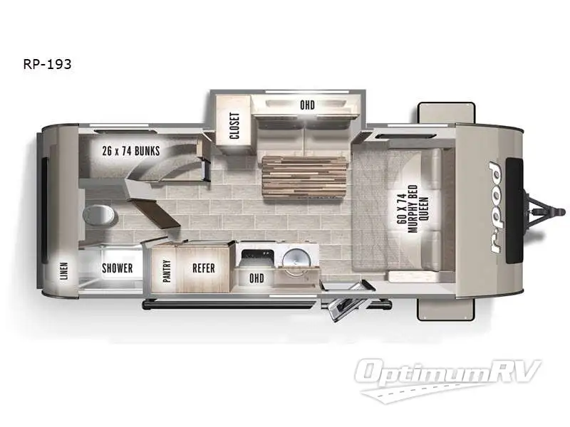 2021 Forest River R Pod RP-193 RV Floorplan Photo