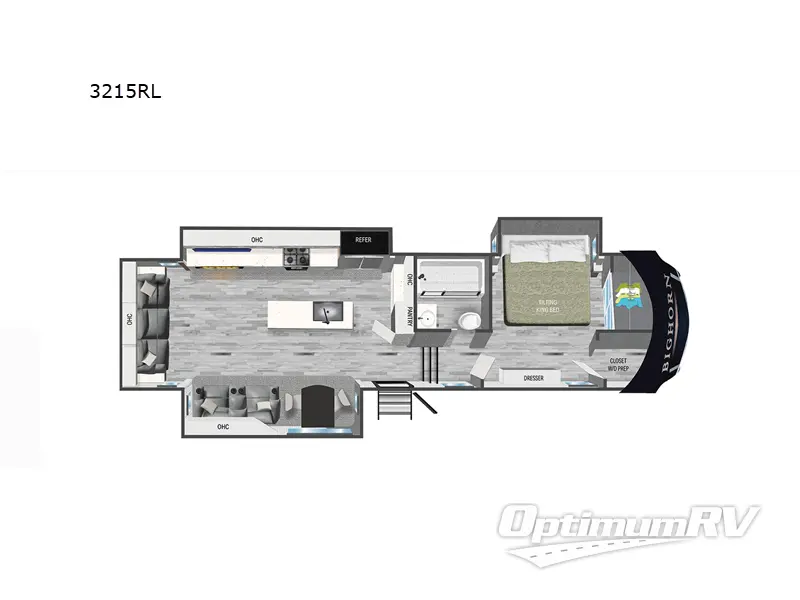 2024 Heartland Bighorn 3215RL RV Floorplan Photo