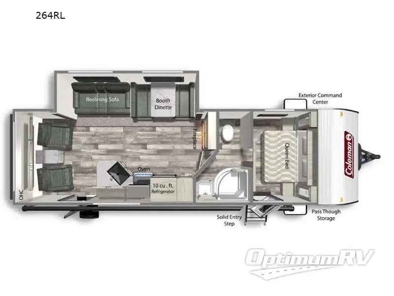 2022 Dutchmen Coleman Lantern Series 264RL Floorplan Photo