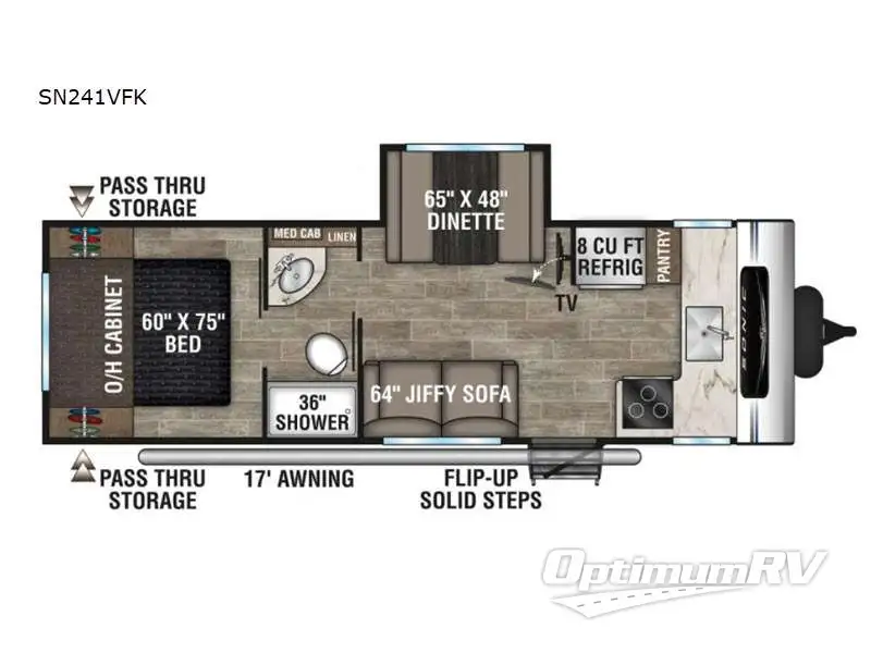 2021 Venture Sonic SN241VFK RV Floorplan Photo