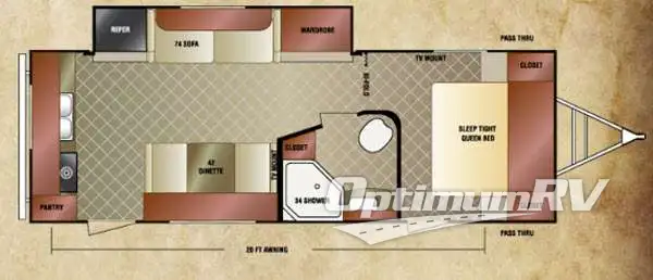 2013 Venture SportTrek 250VRK Floorplan Photo