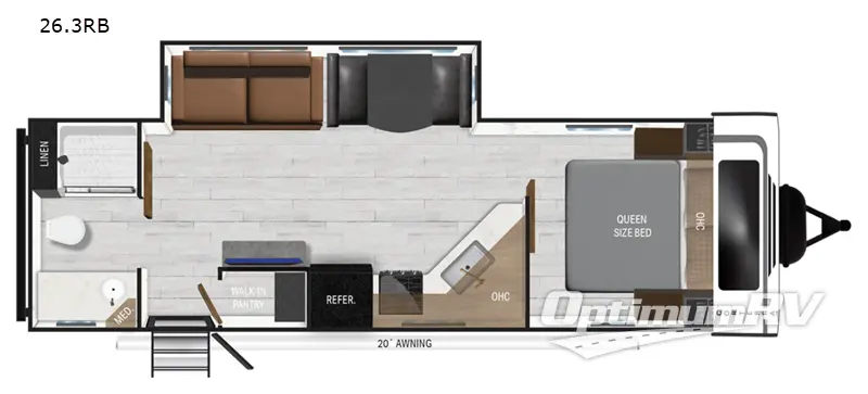 2025 Heartland Corterra 26.3RB RV Floorplan Photo