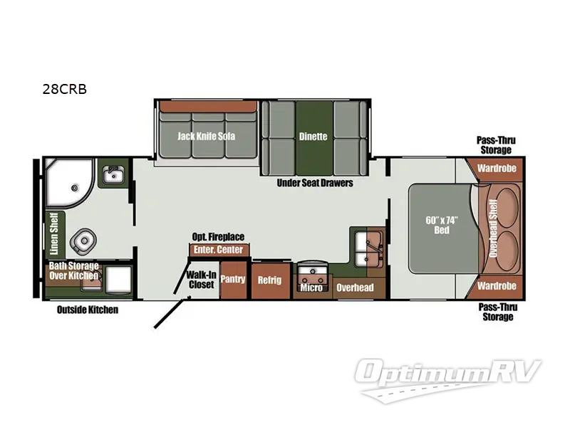 2024 Gulf Stream Envision Limited Edition 28CRB RV Floorplan Photo