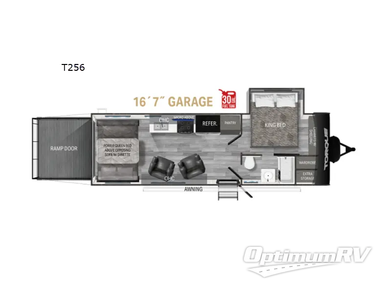 2024 Heartland Torque T256 RV Floorplan Photo