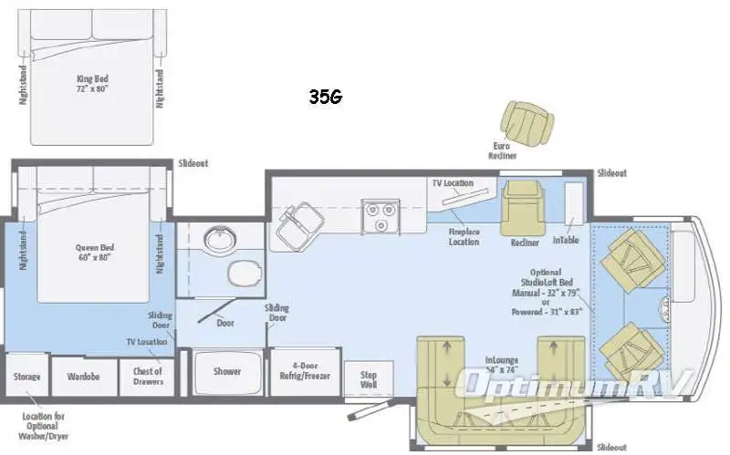 2015 Itasca Sunova 35G Floorplan Photo