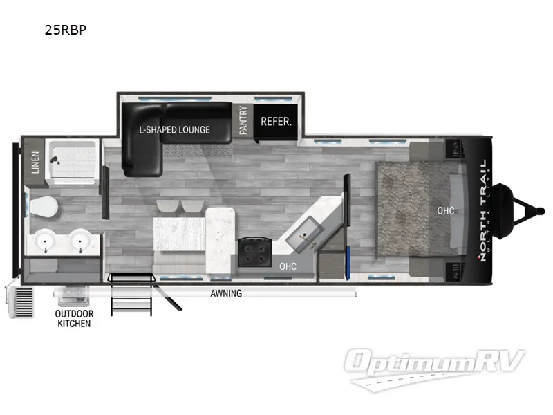 2024 Heartland North Trail 25RBP RV Floorplan Photo