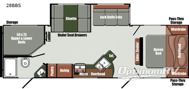 2023 Gulf Stream GEO Signature Series 28BBS Floorplan Photo