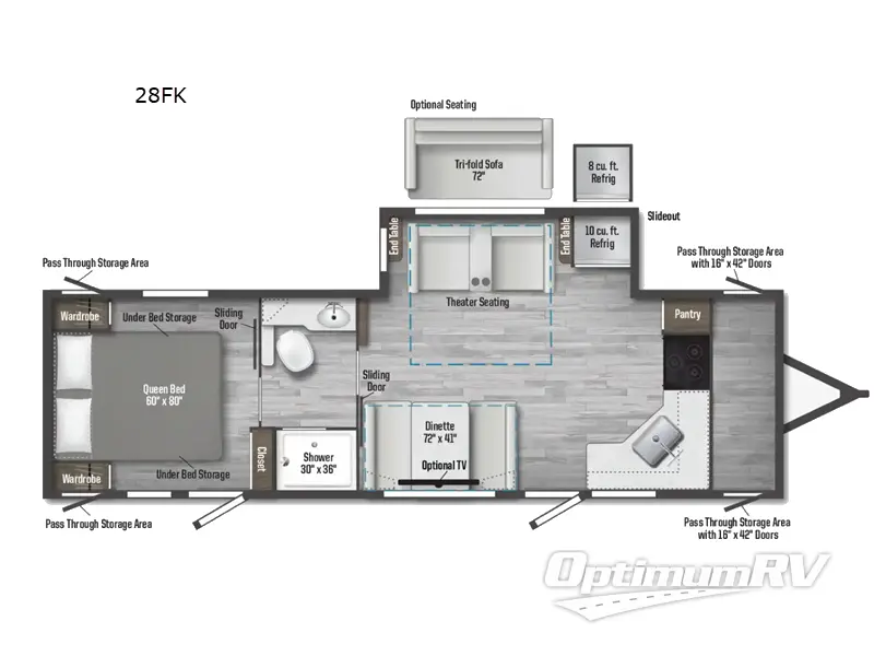 2025 Winnebago Access 28FK RV Floorplan Photo