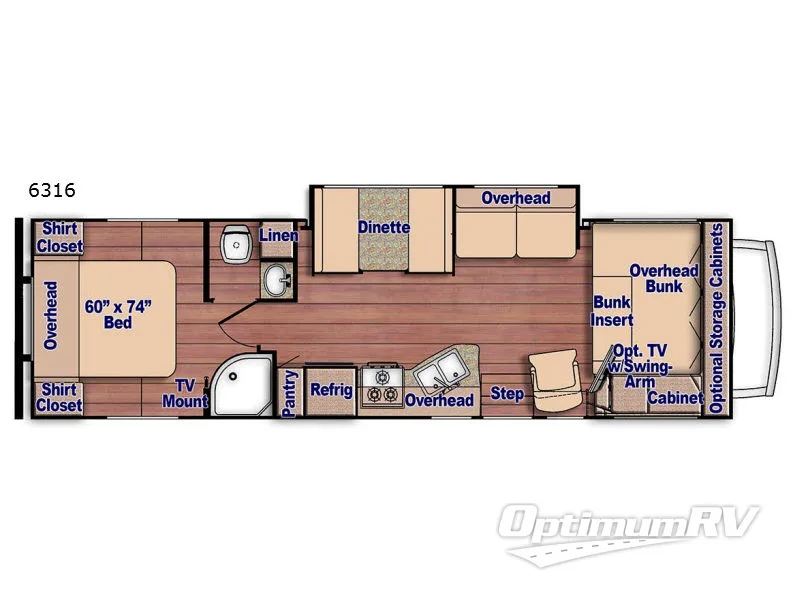 2017 Gulf Stream Conquest 3616 RV Floorplan Photo