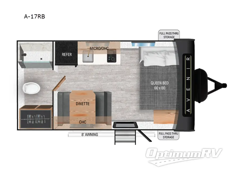 2025 Cruiser Avenir A-17RB Floorplan Photo