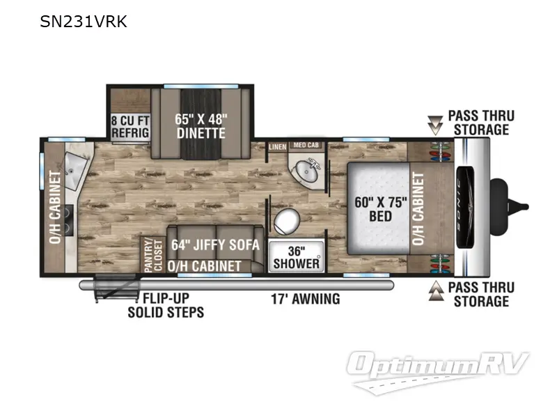 2022 Venture Sonic 231VRK RV Floorplan Photo