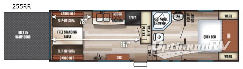 2018 Forest River Cherokee 255RR RV Floorplan Photo