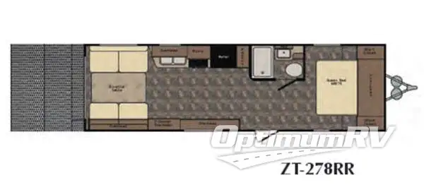 2016 CrossRoads Z 1 ZT278RR RV Floorplan Photo