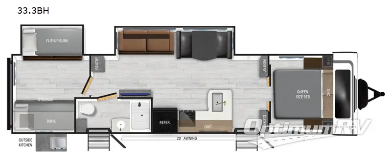 2025 Heartland Corterra 33.3BH Floorplan Photo