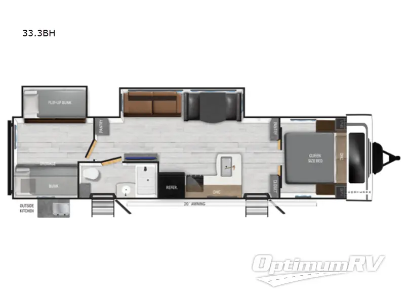 2025 Heartland Corterra 33.3BH Floorplan Photo