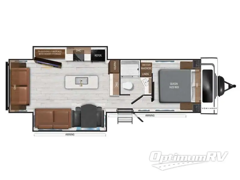 2025 Heartland Corterra 30.3RL RV Floorplan Photo