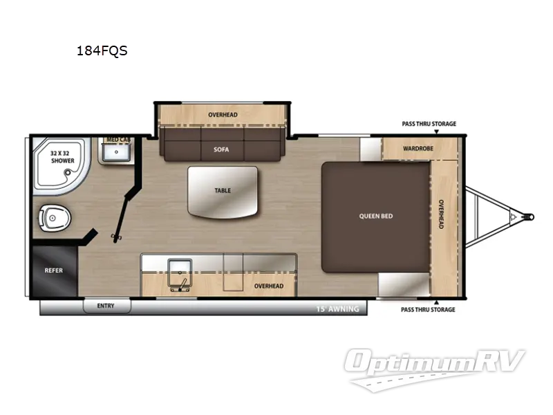 2022 Coachmen Catalina Summit Series 7 184FQS RV Floorplan Photo