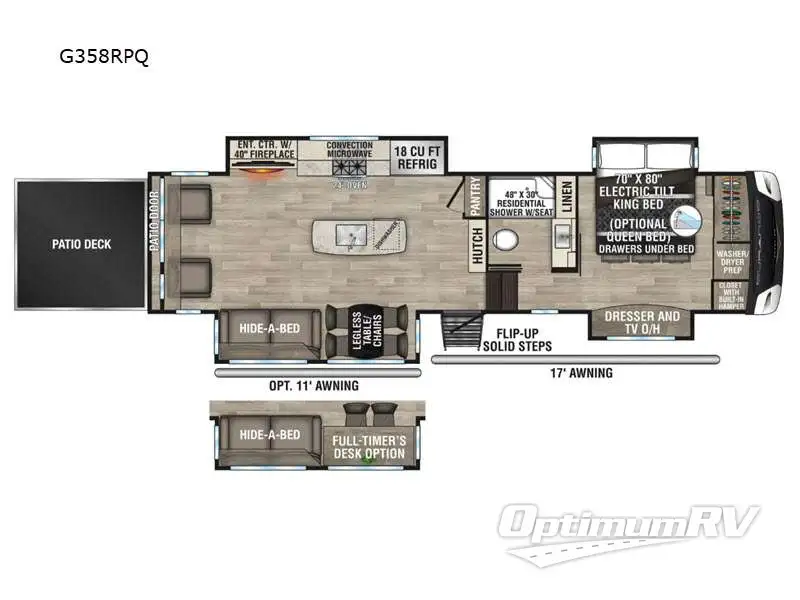 2024 KZ Durango Gold G358RPQ RV Floorplan Photo