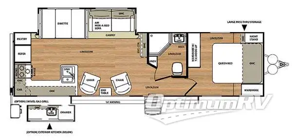 2014 Forest River Salem Hemisphere Lite 282RK RV Floorplan Photo