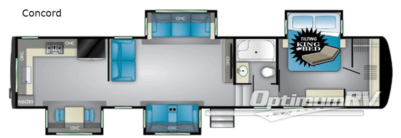2019 Heartland Landmark 365 Concord Floorplan Photo