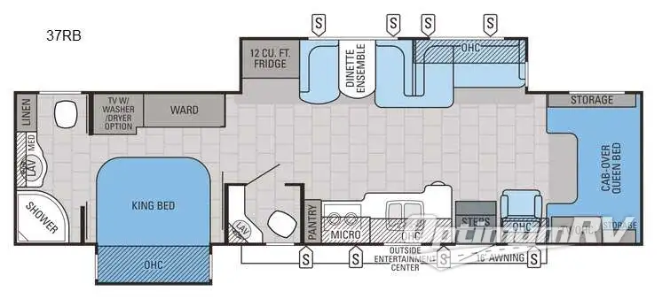 2016 Jayco Seneca 37RB Floorplan Photo