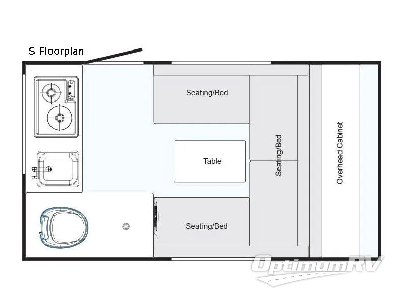 2017 nuCamp T@B 320 S RV Floorplan Photo