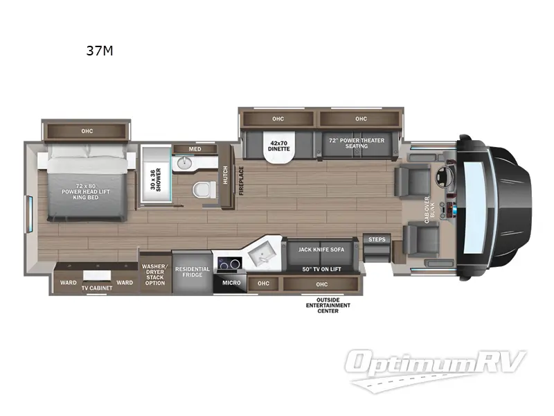 2024 Jayco Seneca Prestige 37M RV Floorplan Photo