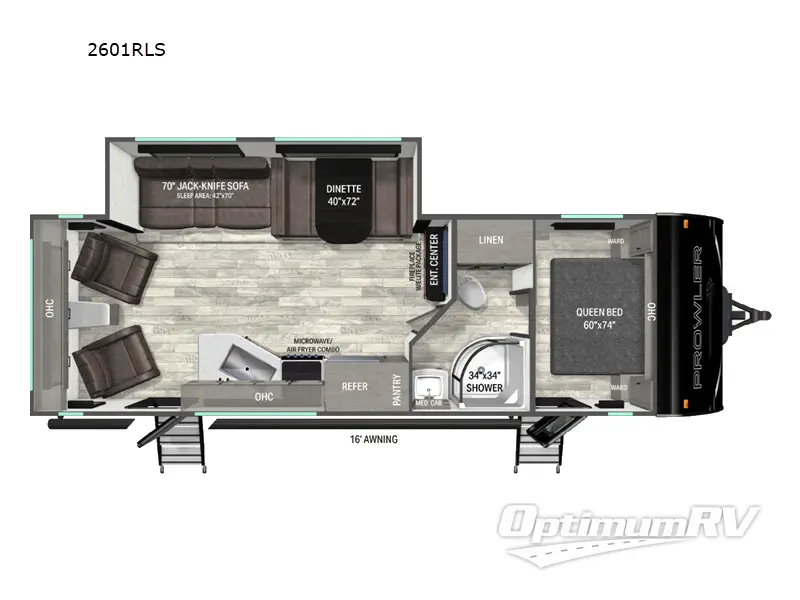2027 Heartland Prowler 2601RLS RV Floorplan Photo